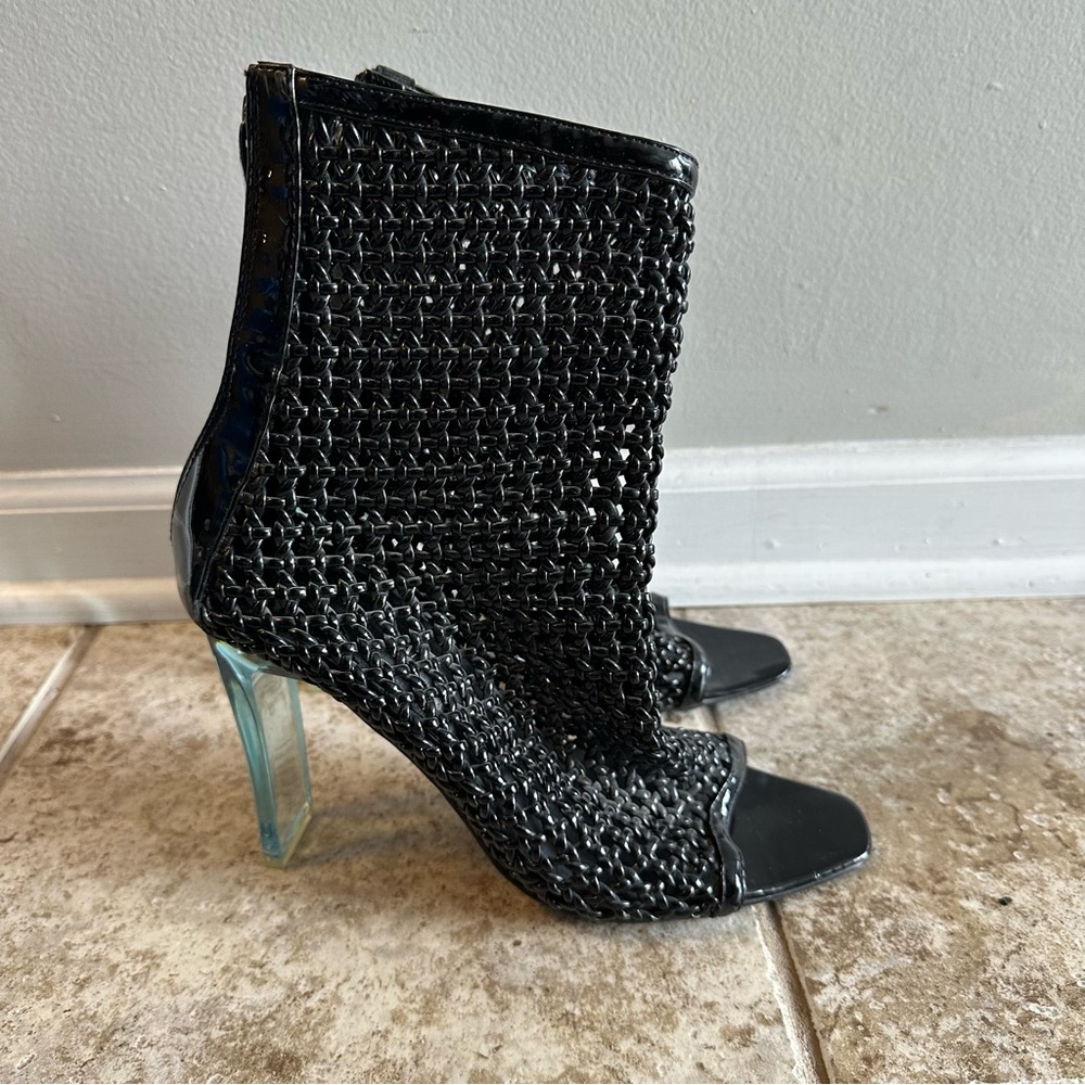 MACKIN J Women’s Sandal Boots - Peep Toe, Mid-Calf - Size 10